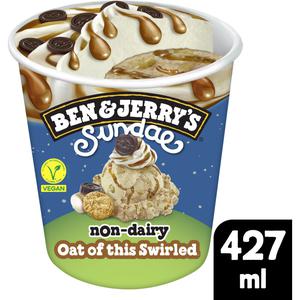 Ben & Jerry's Sundae non-dairy oat of this swirled