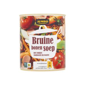 Jumbo Bruine Bonensoep met Stukjes Rookworst en Wortel 800ml