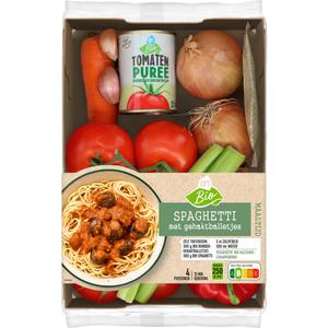 AH Biologisch Spaghetti gehaktballetjes verspakket