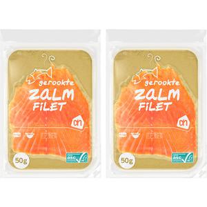 AH Gerookte zalmfilet 2-pack