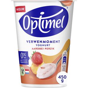 Optimel Verwenmoment yoghurt aardbei perzik