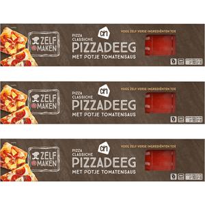 AH Pizzadeeg tomatensaus 3-pack