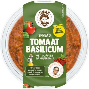 Oma's Soep Groentespread tomaat basilicum