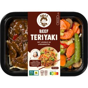 Oma's Soep Verse maaltijd beef teriyaki