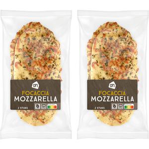 AH Focaccia mozzarella 2-pack