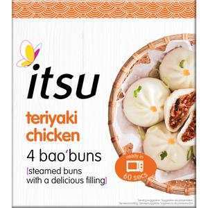 Itsu Teriyaki chicken 4 bao'buns