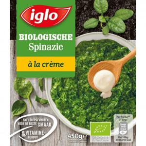 Iglo Biologische spinazie a la creme