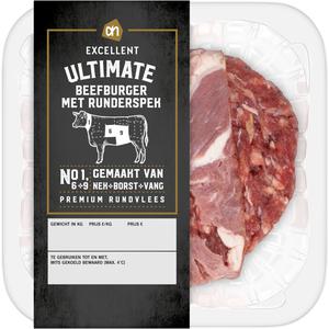 AH Excellent Ultimate beefburger met runderspek