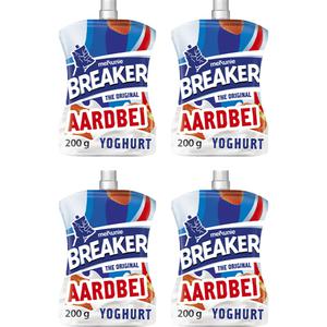 Melkunie Breaker Aardbei yoghurt 4-pack