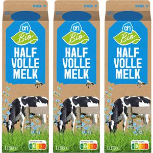 AH Biologisch Halfvolle melk 3-pack