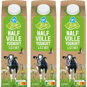 AH Biologisch Halfvolle Yoghurt 3x