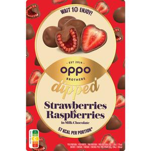 Oppo Brothers Dipped strawberries & raspberries