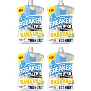 Melkunie Breaker Zero Banaan yoghurt 4-pack