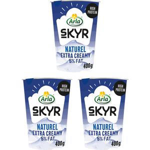 Arla Skyr naturel yoghurt creamy 3-pack