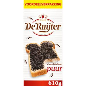 De Ruijter Chocoladehagel puur voordeelverpakking