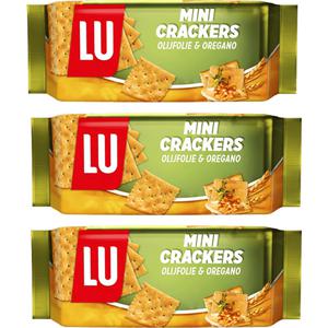 LU Minicrackers olijfolie oregano 3-pack