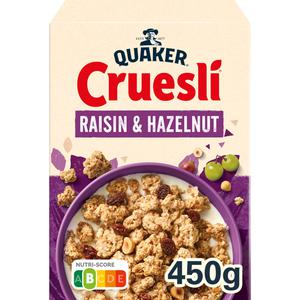 Quaker Cruesli raisin & hazelnut