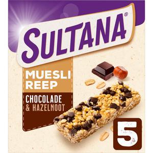 Sultana Mueslireep chocolade & hazelnoot