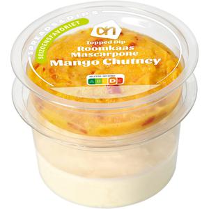 AH Topped dip roomkaas mascarpone mango