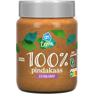 AH Terra Plantaardig 100% pindakaas extra grof