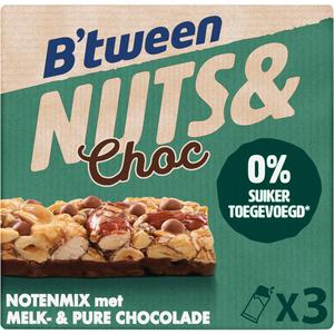 Hero B'tween nuts&choc notenmix met chocolade