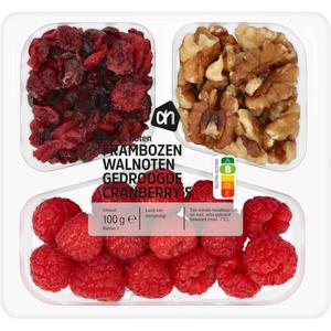 AH Fruit & noten frambozen, walnoten