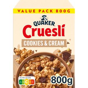 Quaker Cruesli cookies & cream value pack