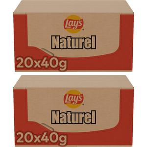 Lay's naturel chips mini zakjes doos