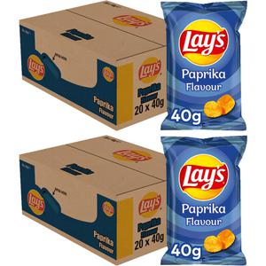 Lay's paprika chips mini zakjes doos