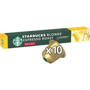 Starbucks Blonde espresso roast decaf capsules