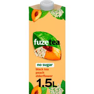 Fuze Tea Black tea peach elderflower no sugar