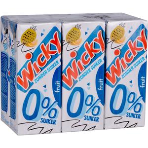 Wicky Fruit 0% suiker 6-pack