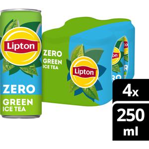 Lipton Ice tea green zero sugar 4-pack