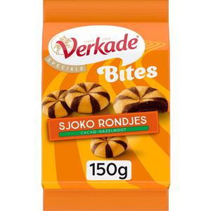 Verkade Bites sjoko rondjes cacao-hazelnoot