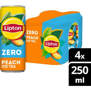 Lipton Ice tea peach zero sugar 4-pack