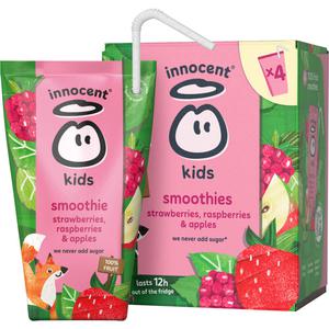 Innocent Kids strawberry raspberry 4-pack