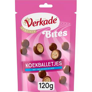 Verkade Bites koekballetjes met melkchocolade