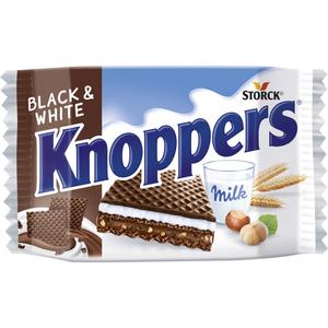 Knoppers Wafel black & white