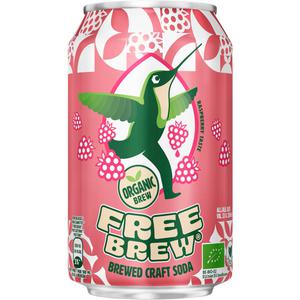 Free Brew Brewed craft soda organic raspberry