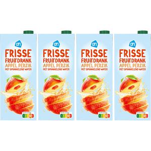 AH Frisse fruitdrank appel perzik 4-pack