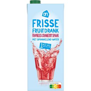 AH Frisse fruitdrank framboos 1kcal