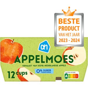 AH Appelmoes 0% suiker toegevoegd 12-pack