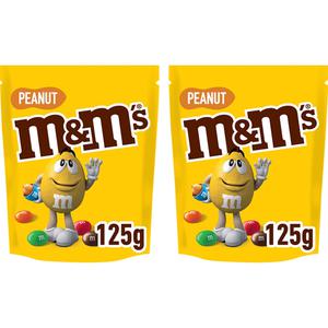 M&M'S Pinda Melk Chocolade 125g 2 pack