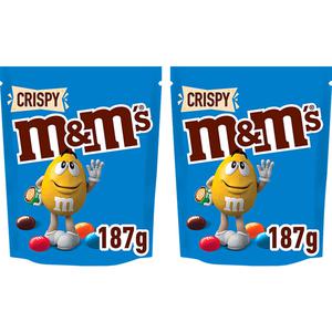 M&M'S Crispy Melk Chocolade 187g 2 pack