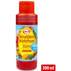 Hela Kruiden ketchup curry 30% minder suiker