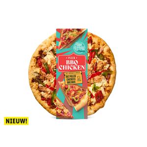 Food Festival BBQ chicken pizza