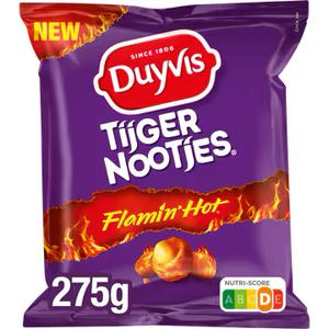 Duyvis Tijgernootjes Flamin Hot Pinda Noten