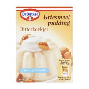 Dr. Oetker Griesmeelpudding bitterkoekjes