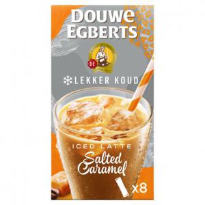 Douwe Egberts Oplos iced latte salted caramel