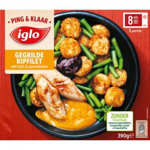 Iglo Ping & Klaar gegrilde kipfilet met rösti